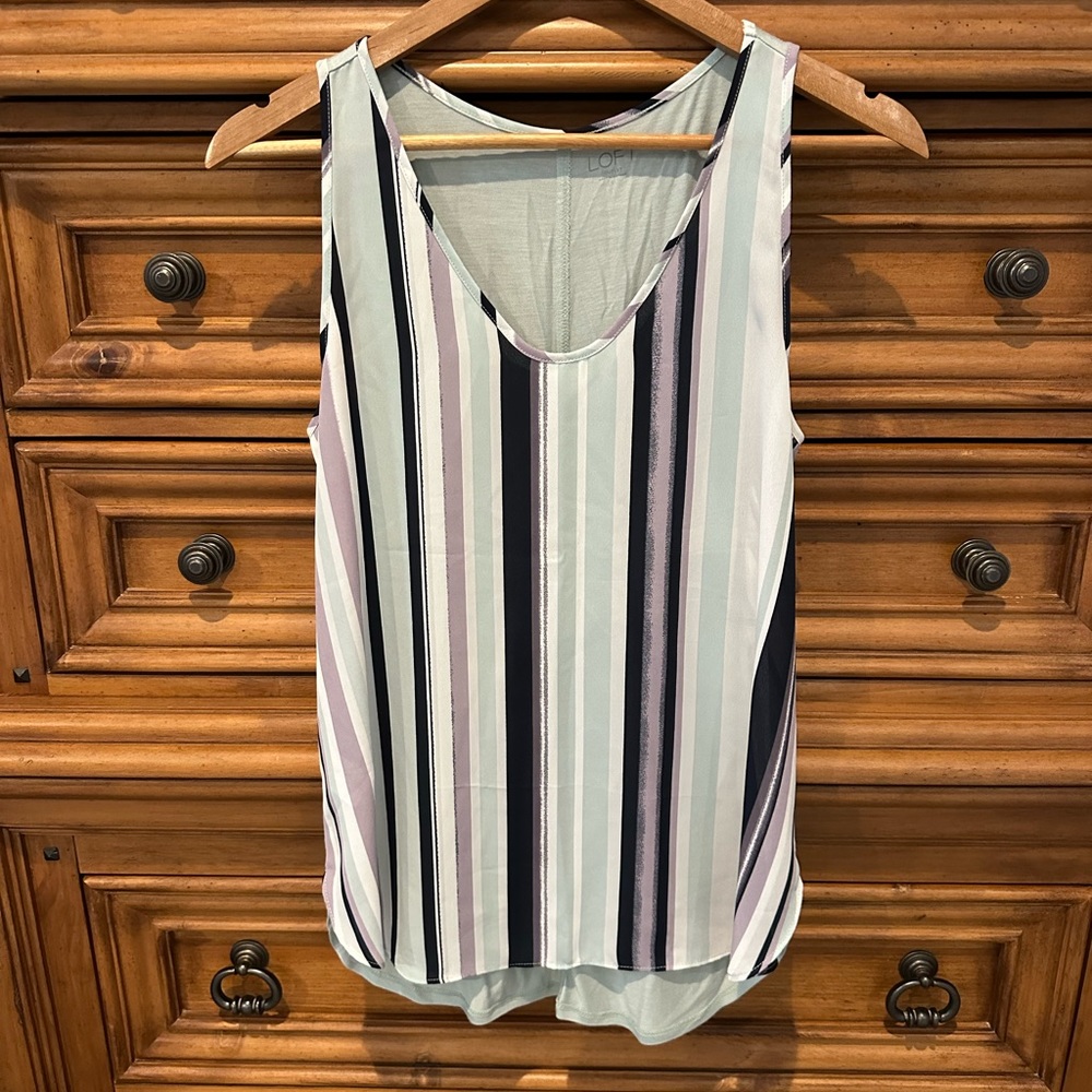 LOFT outlet mixed media camisole